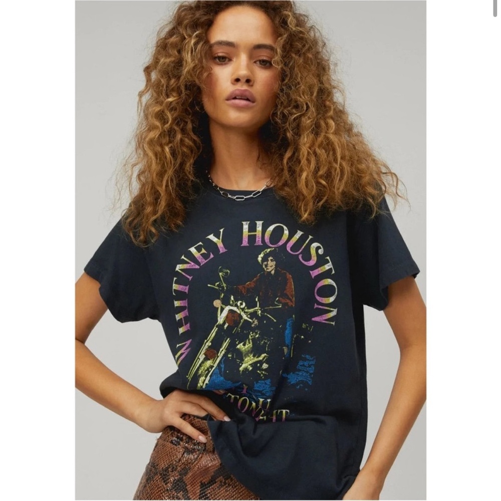 Daydreamer Whitney Houston I’m Your Baby Tour Tee Black Small